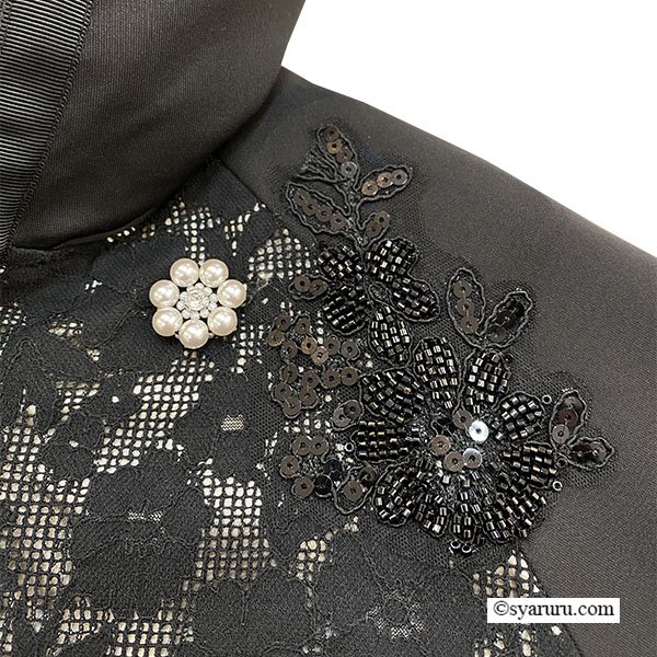 画像11: 【《新作》SuperBeauty 2026春夏】スタンドフリル透かしレース素材ダンボールニット素材コート (11)