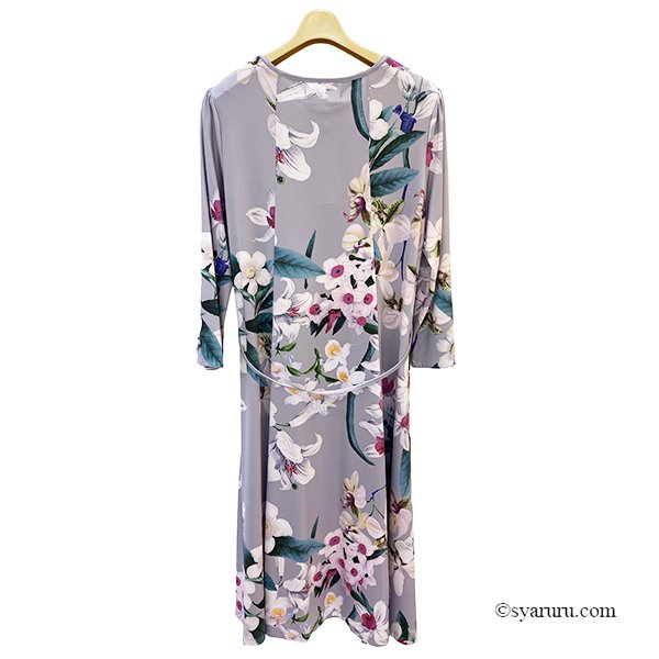 画像6: 【《新作》SuperBeauty 2026春夏】大花プリント七分袖ワンピース (6)