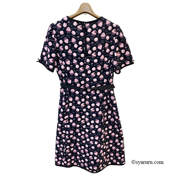 画像7: 【《新作》SuperBeauty 2026春夏】エッフェル塔モチーフ付 スイーツ柄プリント半袖ワンピース (7)