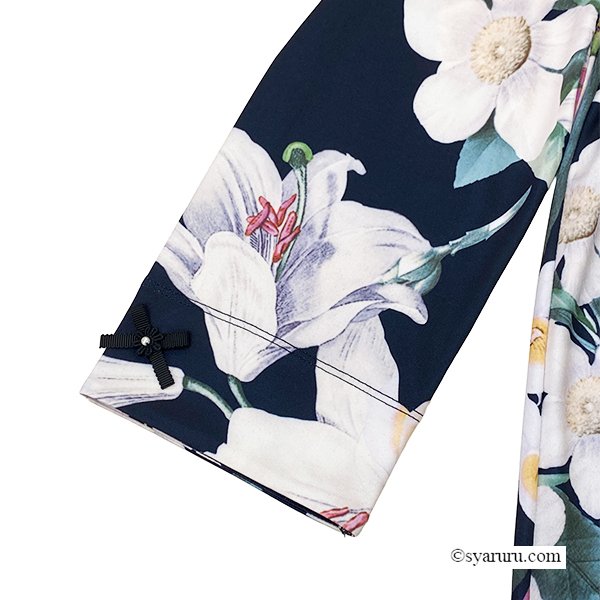 画像11: 【《新作》SuperBeauty 2026春夏】大花プリント七分袖ワンピース (11)