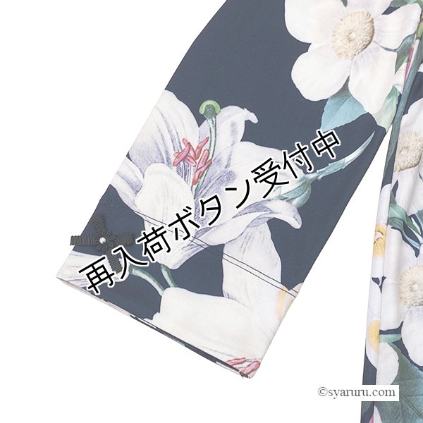 画像11: 【SUMMER SALE30％ 2026春夏SuperBeauty】大花プリント七分袖ワンピース (11)