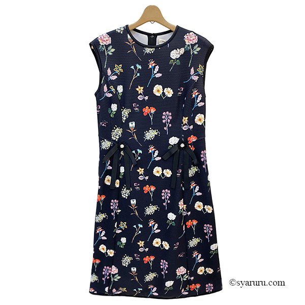 画像4: 【《新作》SuperBeauty 2026春夏】マルチカラーフラワープリント フレンチスリーブワンピース (4)