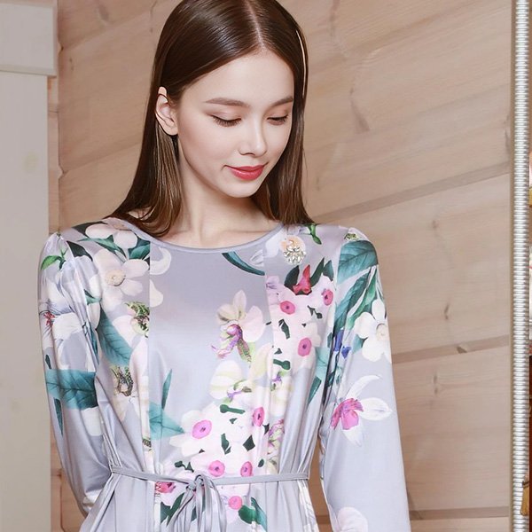 画像4: 【《新作》SuperBeauty 2026春夏】大花プリント七分袖ワンピース (4)