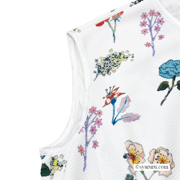 画像11: 【《新作》SuperBeauty 2026春夏】マルチカラーフラワープリント フレンチスリーブワンピース (11)