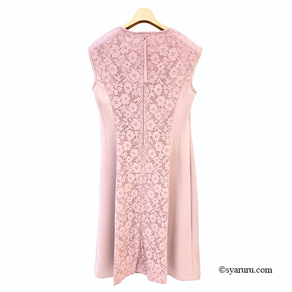 画像6: 【《新作》SuperBeauty 2026春夏】前立て透かしレース切替 ダンボールニット素材フレンチスリーブワンピース (6)