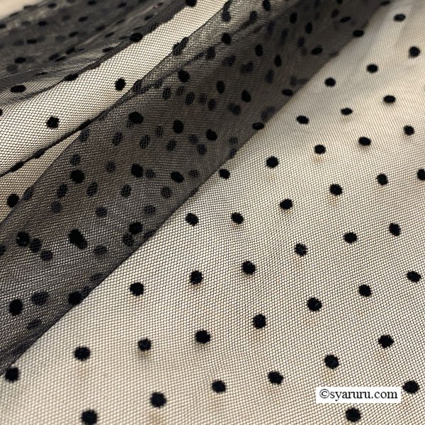 画像8: 【《新作》SuperBeauty クーポン1111(10%OFF)他　利用可】フロッキードットプリントスカート (8)