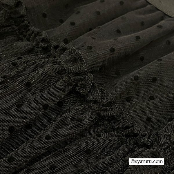 画像9: 【《新作》SuperBeauty クーポン1111(10%OFF)他　利用可】フロッキードットプリントスカート (9)