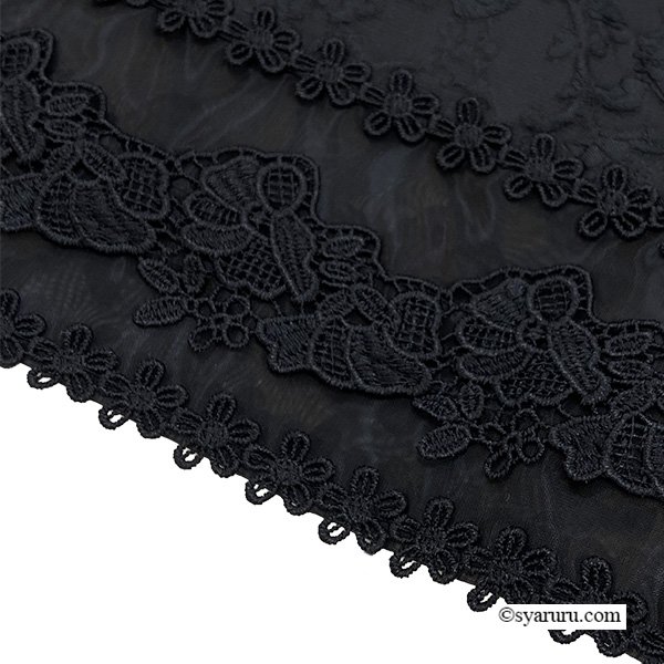 画像6: 【《新作》SuperBeauty クーポン1111(10%OFF)他　利用可】裾切替ジャガード織タックデザインスカート (6)