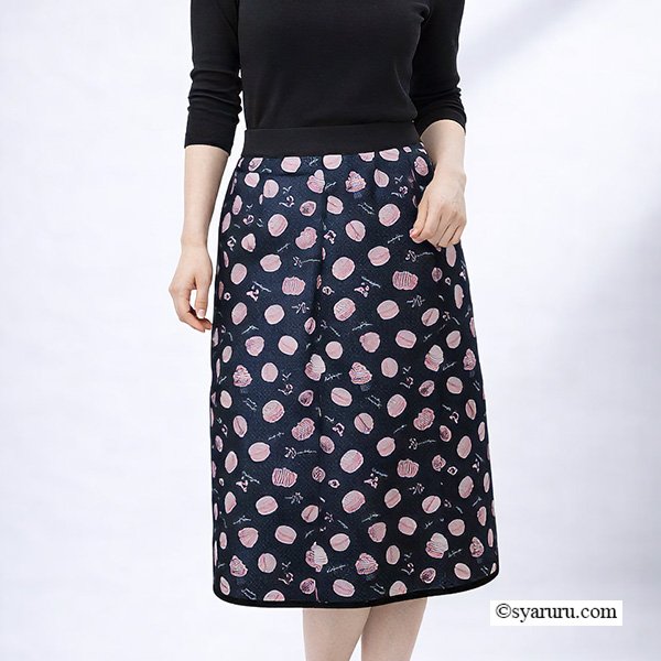 画像3: 【《新作》SuperBeauty クーポン1111(10%OFF)他　利用可】スイーツプリントウェストゴムスカート (3)