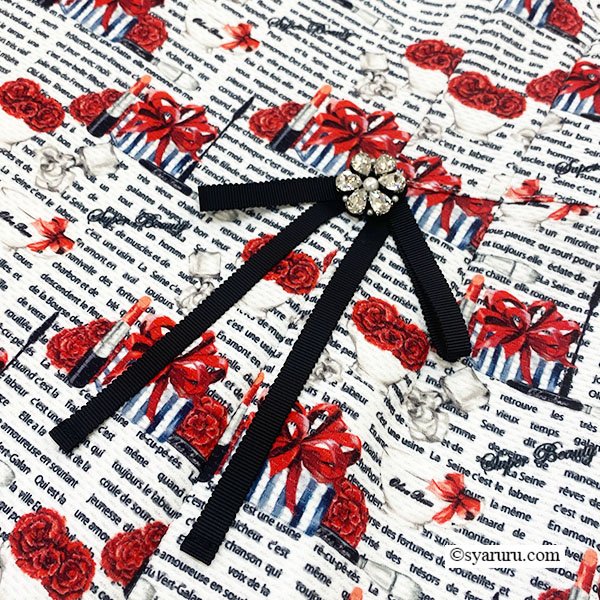 画像11: 【《新作》SuperBeauty 2026春夏】ギフトボックス×マグカッププリント フレンチスリーブワンピース (11)