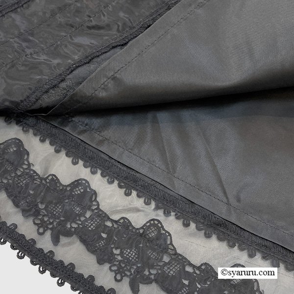 画像7: 【《新作》SuperBeauty クーポン1111(10%OFF)他　利用可】裾切替ジャガード織タックデザインスカート (7)