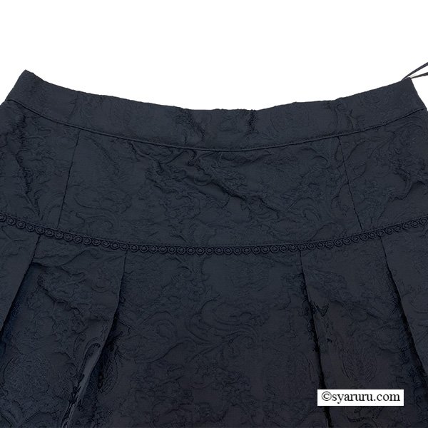 画像3: 【《新作》SuperBeauty クーポン1111(10%OFF)他　利用可】裾切替ジャガード織タックデザインスカート (3)