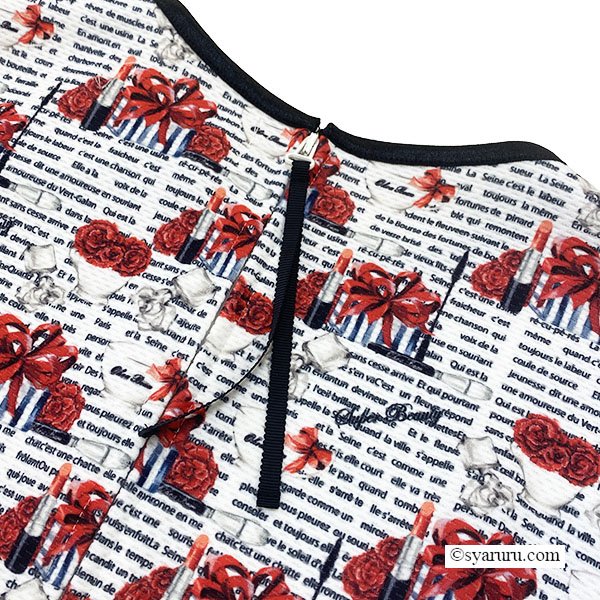 画像5: 【《新作》SuperBeauty 2026春夏】ギフトボックス×マグカッププリント フレンチスリーブワンピース (5)