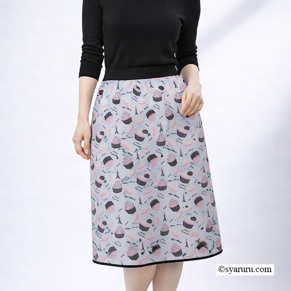 画像2: 【《新作》SuperBeauty クーポン1111(10%OFF)他　利用可】スイーツプリントウェストゴムスカート (2)