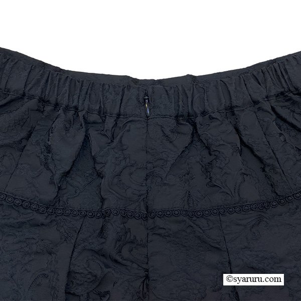 画像4: 【《新作》SuperBeauty クーポン1111(10%OFF)他　利用可】裾切替ジャガード織タックデザインスカート (4)