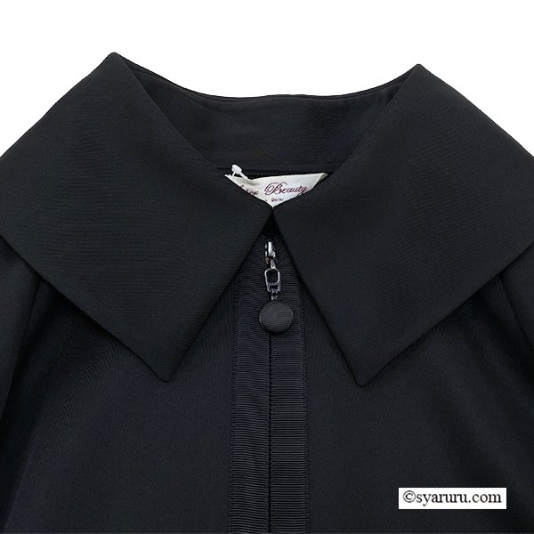 画像10: 【《新作》SuperBeauty クーポン1111(10%OFF)他　利用可】袖フレアデザインジップアップジャケット (10)