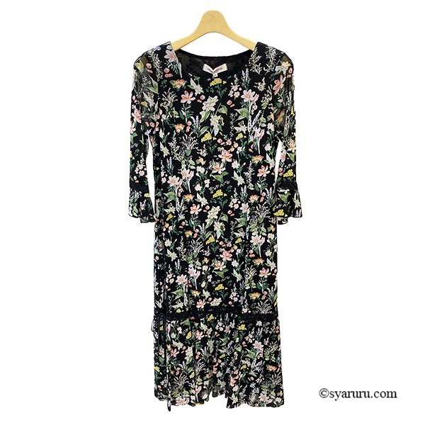 画像6: 【《新作》SuperBeauty クーポン1111(10%OFF)他　利用可】多色使いパワーネット素材ワンピース (6)