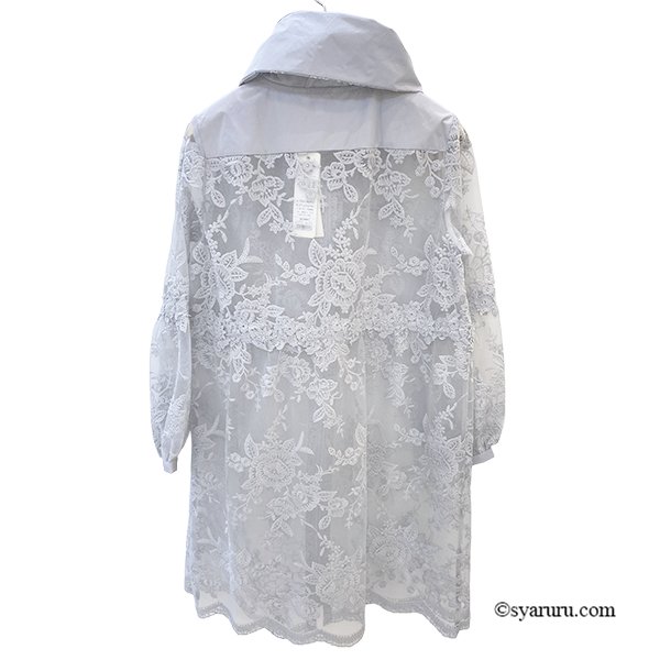 画像6: 【《新作》SuperBeauty クーポン1111(10%OFF)他　利用可】花レースx刺繍透かし素材コート (6)