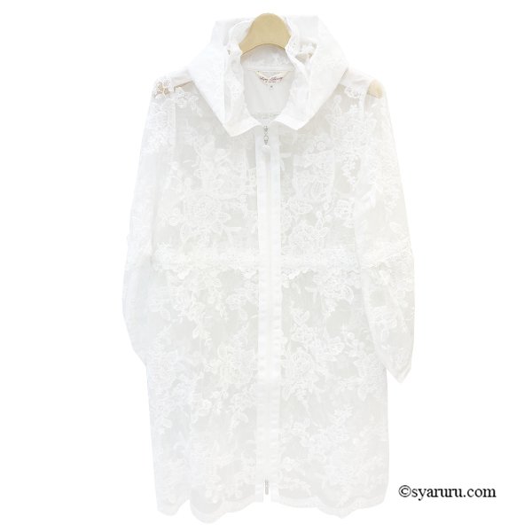 画像3: 【《新作》SuperBeauty クーポン1111(10%OFF)他　利用可】花レースx刺繍透かし素材コート (3)