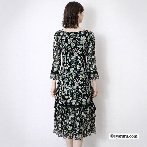 画像5: 【《新作》SuperBeauty クーポン1111(10%OFF)他　利用可】多色使いパワーネット素材ワンピース (5)