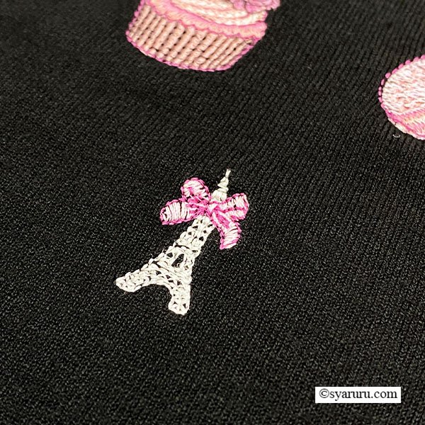 画像10: 【《新作》SuperBeauty クーポン1111(10%OFF)他　利用可】スイーツ刺繍半袖セーター (10)