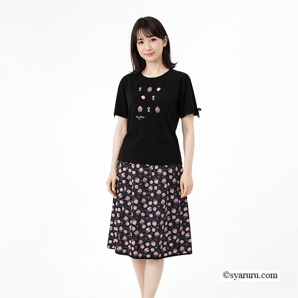 画像5: 【《新作》SuperBeauty クーポン1111(10%OFF)他　利用可】スイーツ刺繍半袖セーター (5)