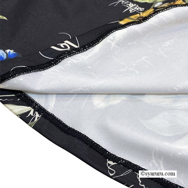 画像13: 【《新作》SuperBeauty クーポン1111(10%OFF)他　利用可】胸元スリット入り多色使い ジャージ素材七分袖ワンピース (13)