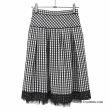 画像2: 【《新作》SuperBeauty クーポン1111(10%OFF)他　利用可】ギンガムチェック裾レースタックデザインスカート (2)