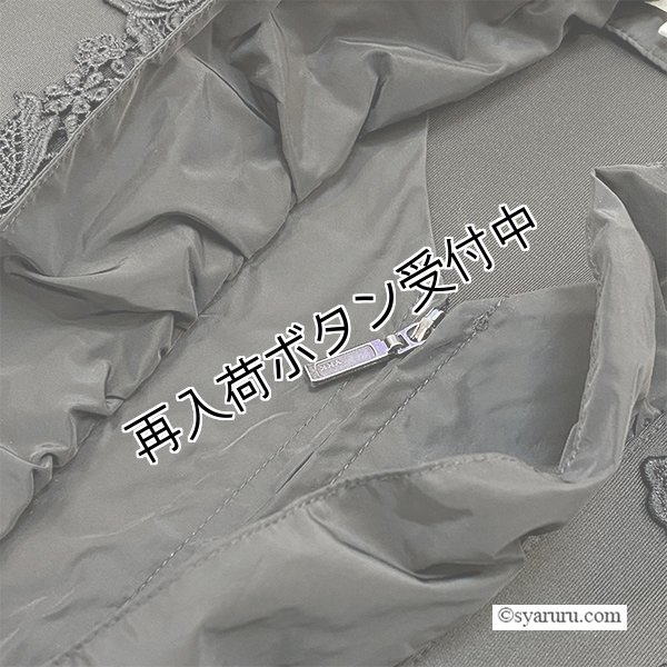 画像11: 【SALE 50％ 2026春夏SuperBeauty】タフタ素材フリル切替ロングジレ (11)