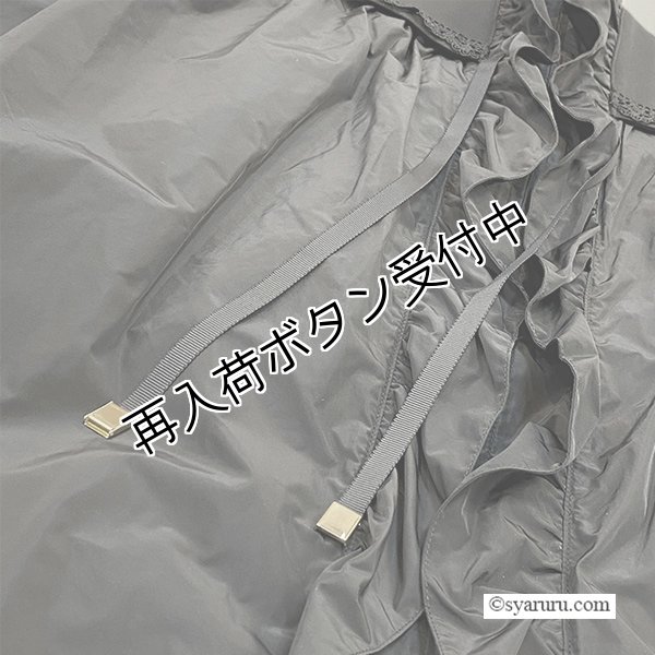 画像10: 【SALE 50％ 2026春夏SuperBeauty】タフタ素材フリル切替ロングジレ (10)