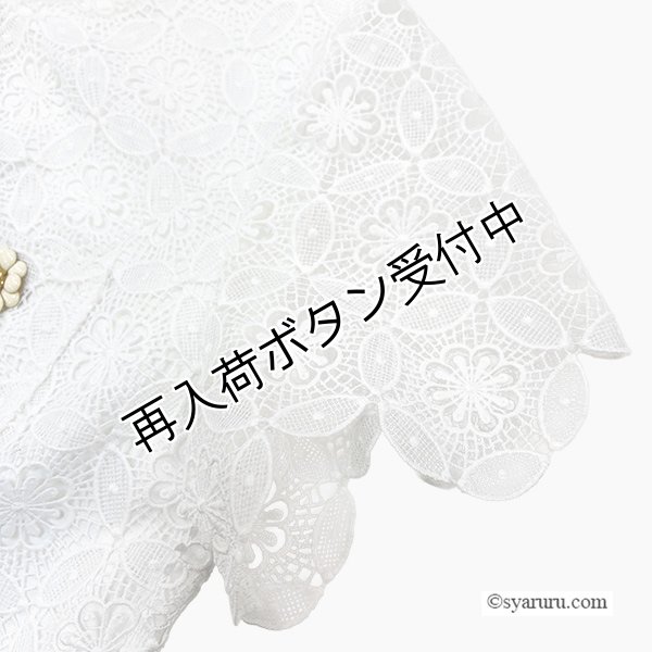 画像5: 【SALE 50％ 2026春夏SuperBeauty】前立てボタンレース素材エレガントワンピース (5)