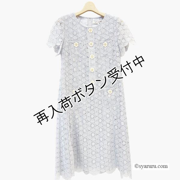 画像4: 【SALE 50％ 2026春夏SuperBeauty】前立てボタンレース素材エレガントワンピース (4)