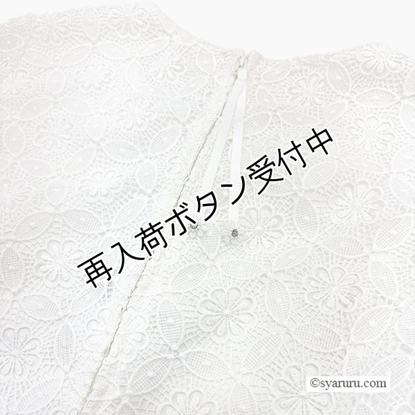 画像7: 【SALE 50％ 2026春夏SuperBeauty】前立てボタンレース素材エレガントワンピース (7)
