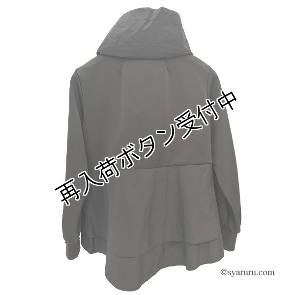 画像6: 【SUMMER SALE30％ 2026春夏SuperBeauty】衿フリル&リボン使いダンボールニットxタフタ素材ジャケット (6)