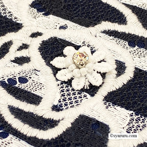 画像12: 【《新作》SuperBeauty クーポン1111(10%OFF)他　利用可】胸元刺繍袖ボーダー柄フリルTシャツ (12)