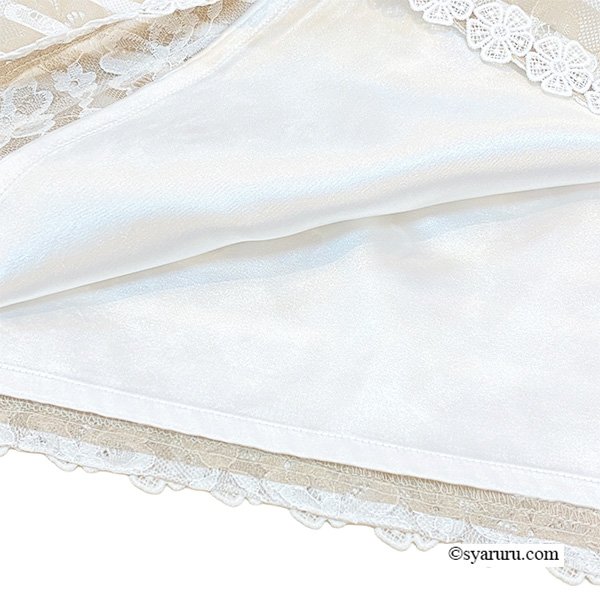 画像13: 【《新作》SuperBeauty クーポン1111(10%OFF)他　利用可】ボーダープリントレース素材半袖ワンピース (13)