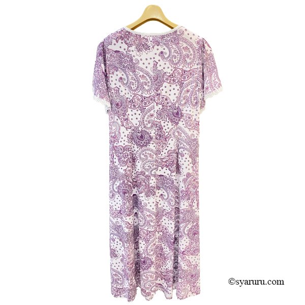 画像5: 【《新作》SuperBeauty クーポン1111(10%OFF)他　利用可】ペイズリー柄Vネックワンピース (5)