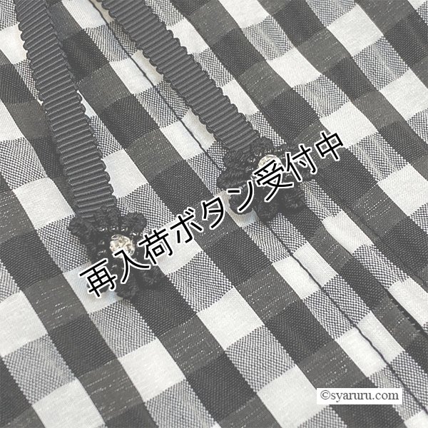 画像9: 【SALE 50％ 2026春夏SuperBeauty】ギンガムチェック柄切替ワンピース (9)