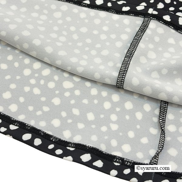 画像7: 【《新作》SuperBeauty クーポン1111(10%OFF)他　利用可】ウェストレース使い水玉切替ワンピース (7)