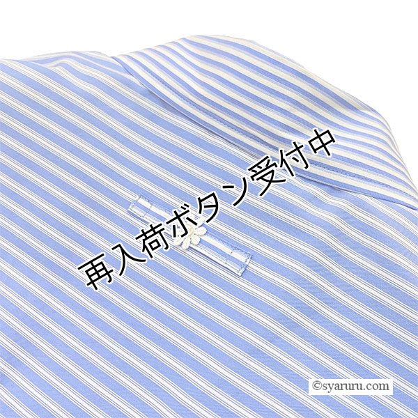 画像9: 【SALE 50％ 2026春夏SuperBeauty】胸元レースストライプ柄ショート丈ブラウス《送料220円代引は通常送料》 (9)