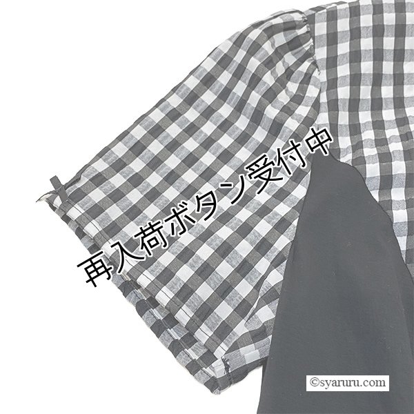 画像5: 【SALE 50％ 2026春夏SuperBeauty】ギンガムチェック柄切替ワンピース (5)