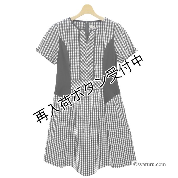 画像2: 【SALE 50％ 2026春夏SuperBeauty】ギンガムチェック柄切替ワンピース (2)