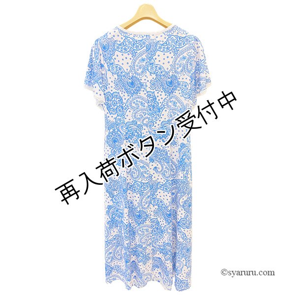 画像3: 【SALE 50％ 2026春夏SuperBeauty】ペイズリー柄Vネックワンピース (3)