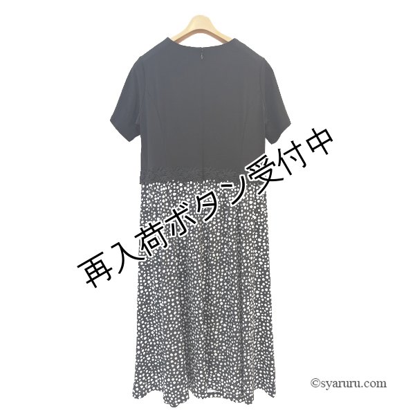 画像4: 【SALE 50％ 2026春夏SuperBeauty】ウェストレース使い水玉切替ワンピース (4)