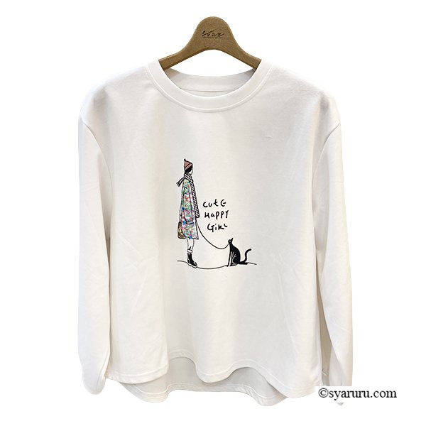 画像4: 【あわせて買うと便利】ガール＆キャット エレガントプリントトップス (4)