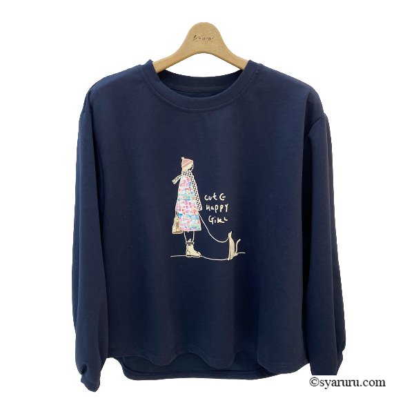 画像2: 【あわせて買うと便利】ガール＆キャット エレガントプリントトップス (2)