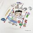 画像6: 【《新作》SuperBeauty クーポン1111(10%OFF)他　利用可】胸元Parisモチーフプリント レース切替xパフ袖ロングTシャツ (6)