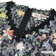 画像4: 【  《新作》SuperBeauty クーポン1111(10%OFF)他　利用可】パフ袖x裾フリルデザインレース素材花プリントワンピース (4)