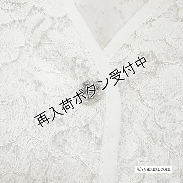 画像8: 【SALE 50％ 2026春夏SuperBeauty】レースxシフォン切替ノースリーブブラウス (8)