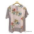 画像5: 【《新作》SuperBeauty クーポン1111(10%OFF)他　利用可】花プリントx幾何学切替Tシャツ (5)